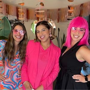 Hot Pink Linen J.Crew blazer